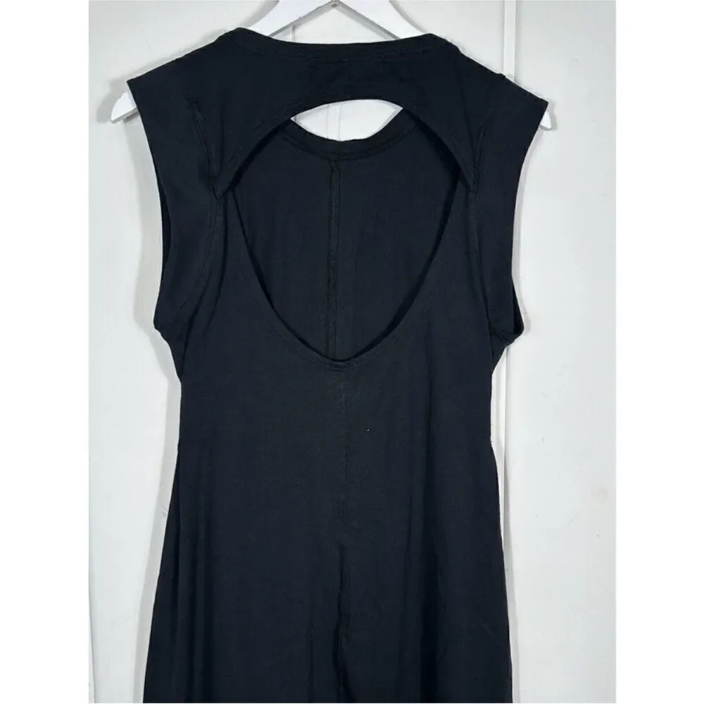 Free People NWT Simone Midi Dress in the color black size M